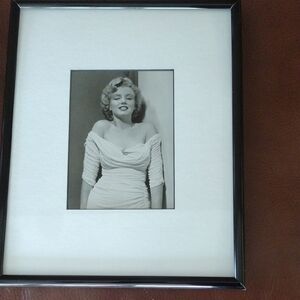 Framed Black and White Portrait Of Marilyn Monroe
